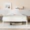 Novilla Queen Bed Frame, Metal Platform Bed Frame, Wood Slat Support - White - Like New