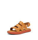Sorel Women's Fashion Flat Sandal, Canyon Gold/Tuscan, Size 8 - Like New