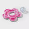 SUN SQUAD FLOWER TUBE SMS WATER FLOATS AND INFLATABLES - SLIVER GLITTER/PINK - Like New