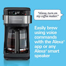 HAMILTON BEACH WORKS ALEXA SMART COFFEE PROGRAMMABLE 12 CUP - BLACK/ STAINLESS - Like New