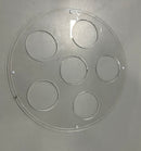 MYGIFT TB-RAC0117CLR CLEAR ACRYLIC COOLER BUCKET WITH LID, VASE, 6 HOLES - CLEAR - Like New