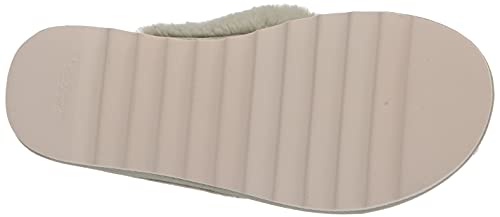 1118580 KOOKABURRA BY UGG FURR-EE FAUX FUR THONG SANDALS SIZE 11, Desert SAGE - Like New