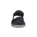 ECCO UNISEX YUCATAN COAST SANDAL SIZE 10-10.5, BLACK NUBUCK Like New