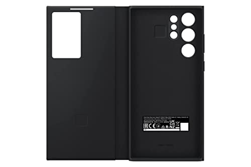 Samsung Galaxy S22 Ultra S-View Flip Cover Protective Phone Case - Black - Like New