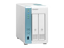 QNAP 2-Bay Personal Cloud NAS for Backup and Data Sharing 4-core 1.7GHz 1GB RAM
