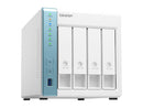 QNAP 4-Bay Personal Cloud NAS for Backup and Data Sharing 4-core 1.7GHz 1GB RAM