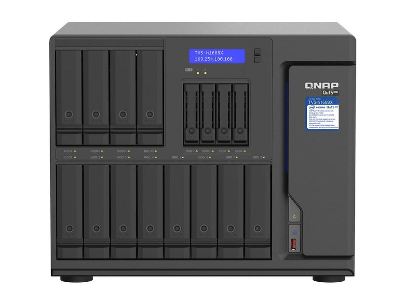 QNAP TVS-H1688X-W1250-32G-US Diskless System Network Storage