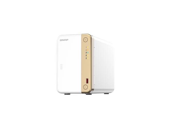 QNAP 2-Bay desktop NAS, Intel Celeron N4505 dual-core processor, 4GB DDR4 SODIMM