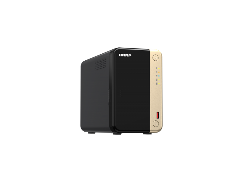 QNAP TS-264 2-Bay High-Performance Desktop NAS. Intel 4C/4T Processor, burst up