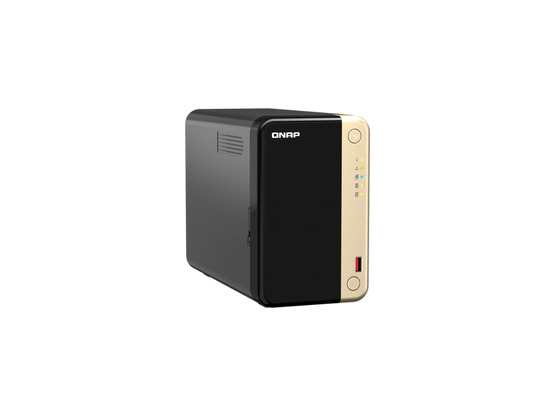 QNAP TS-264 2-Bay High-Performance Desktop NAS. Intel 4C/4T Processor, burst up