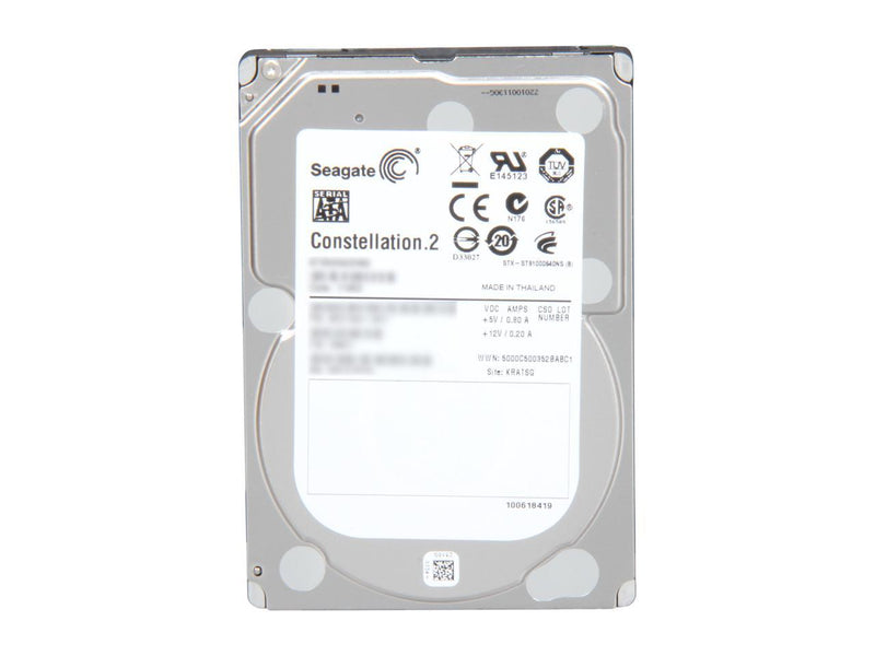 Seagate Constellation.2 ST9500620NS 500GB 7200 RPM 64MB Cache SATA 6.0Gb/s 2.5"