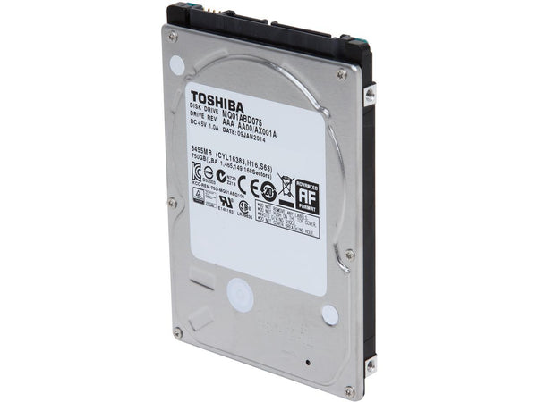 TOSHIBA MQ01ABD075 750GB 5400 RPM 8MB Cache SATA 3.0Gb/s 2.5" Internal Notebook