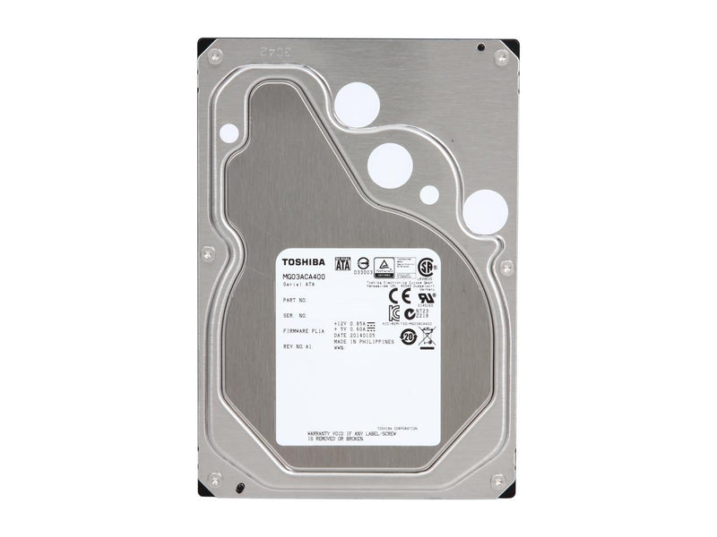 TOSHIBA MG03ACA400 4TB 7200 RPM 64MB Cache SATA 6.0Gb/s 3.5" Enterprise Hard