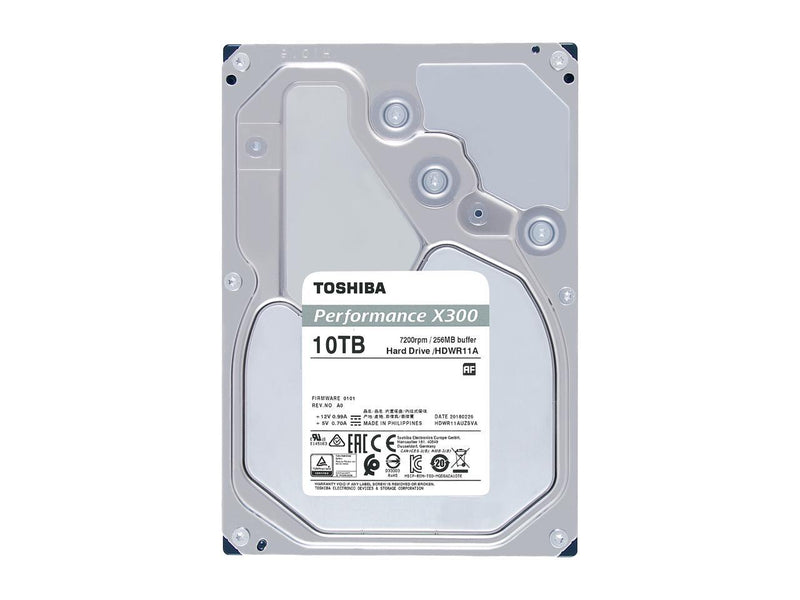 Toshiba X300 10TB Performance & Gaming 3.5-Inch Internal Hard Drive -
