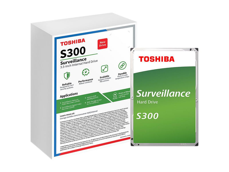 TOSHIBA S300 HDWT360UZSVAR 6TB 7200 RPM 256MB Cache SATA 6.0Gb/s 3.5" Internal