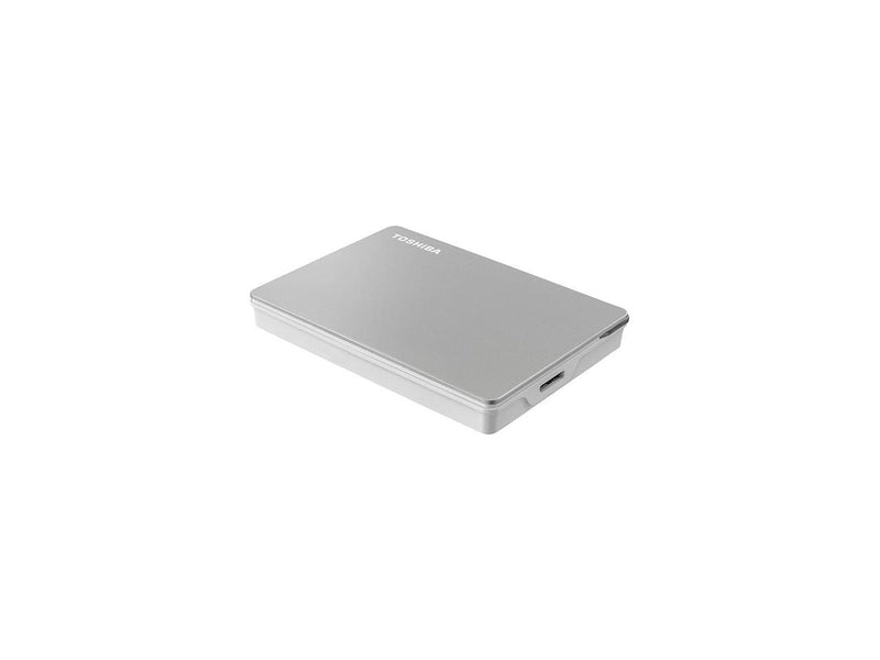 Toshiba Canvio Flex 2TB Portable External Hard Drive USB-C USB 3.0, Silver
