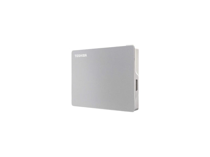 Toshiba Canvio Flex 2TB Portable External Hard Drive USB-C USB 3.0, Silver