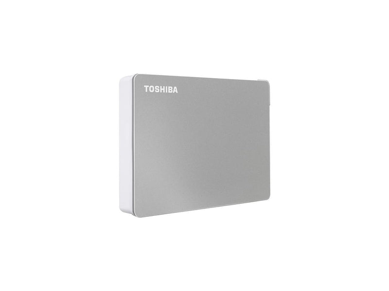 Toshiba Canvio Flex 4TB Portable External Hard Drive USB-C USB 3.0, Silver