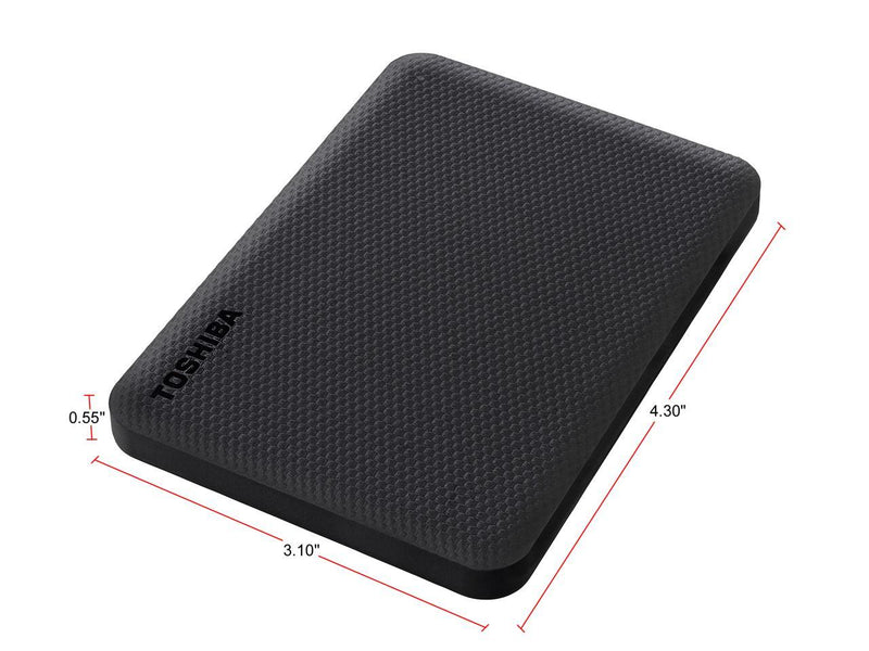 Toshiba Canvio Advance 2TB Portable External Hard Drive USB 3.0, Black