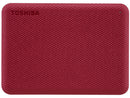 Toshiba Canvio Advance 4TB Portable External Hard Drive USB 3.0, Red -