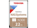 TOSHIBA HDWG62CUZSVA 22TB 7200 RPM 512MB Cache SATA 6.0Gb/s 3.5" Hard Drive