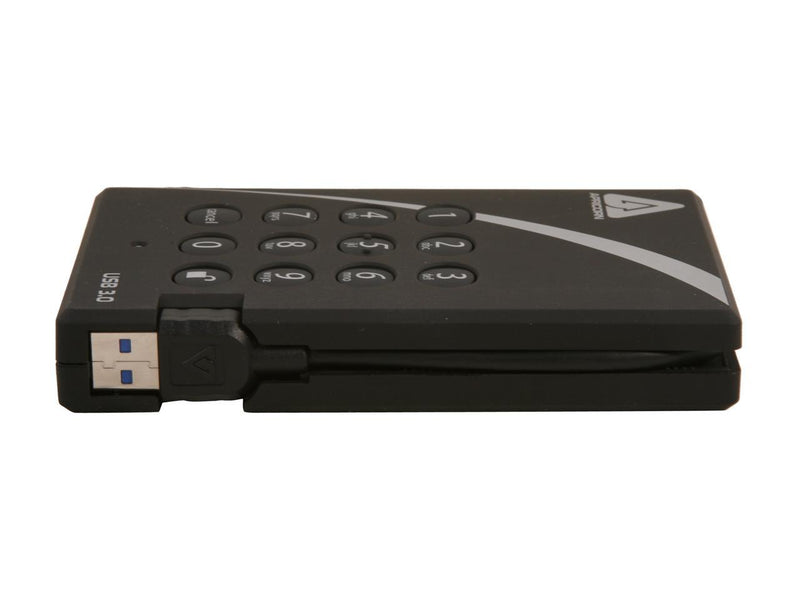 APRICORN 1TB Aegis Padlock External Hard Drive with 256-bit AES Encryption USB