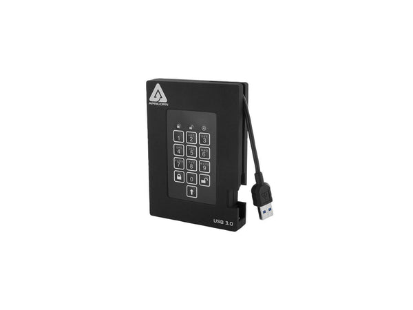 APRICORN Aegis Padlock Fortress 500GB USB 3.0 Portable FIPS 140-2 Encrypted