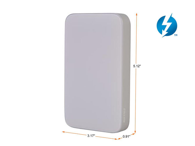 BUFFALO 1TB MiniStation Thunderbolt Portable Hard Drive USB 3.0 / Thunderbolt