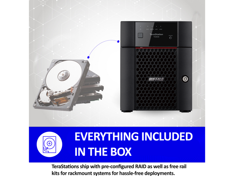 BUFFALO TS3430DN1604 16TB (4 x 4TB) Network Storage