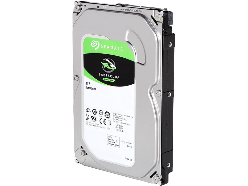 Seagate BarraCuda ST1000DM010 1TB 7200 RPM 64MB Cache SATA 6.0Gb/s 3.5" Hard