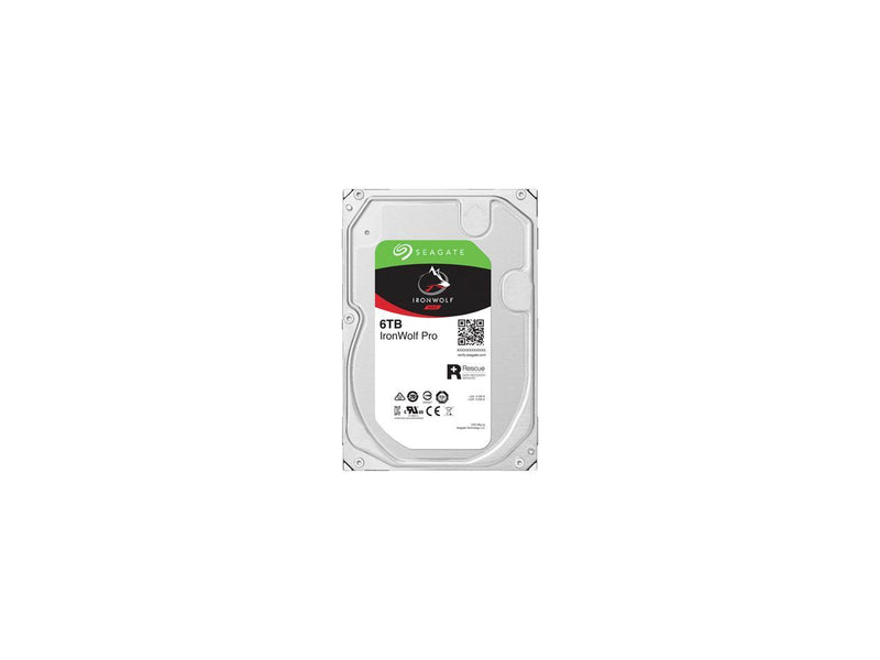 Seagate IronWolf Pro 6TB NAS Hard Drive 7200 RPM 256MB Cache CMR SATA 6.0Gb/s
