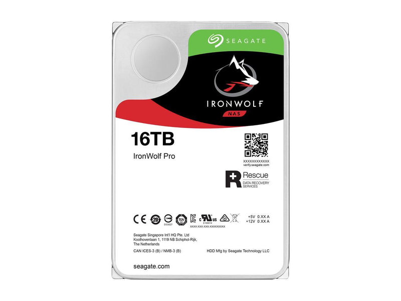 Seagate IronWolf Pro ST16000NE000 16 TB Hard Drive - 3.5" Internal - SATA