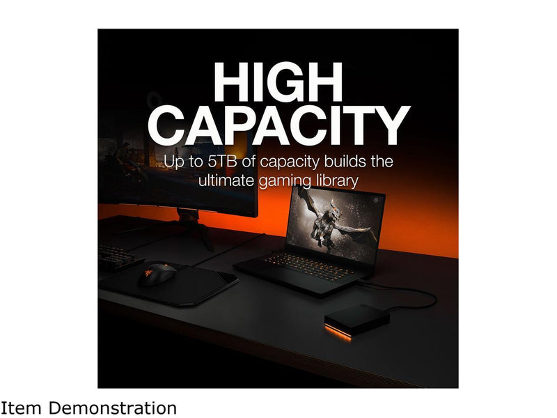 Seagate FireCuda Gaming Hard Drive External Hard Drive 5TB - USB 3.2 Gen