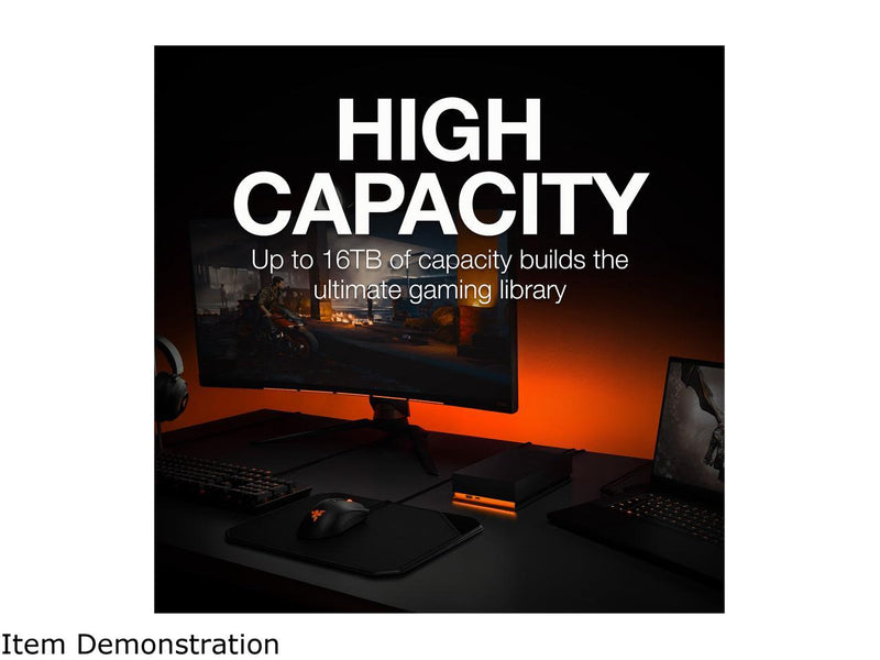 Seagate FireCuda Gaming Hub External Hard Drive HDD 16TB - USB 3.2, Customizable