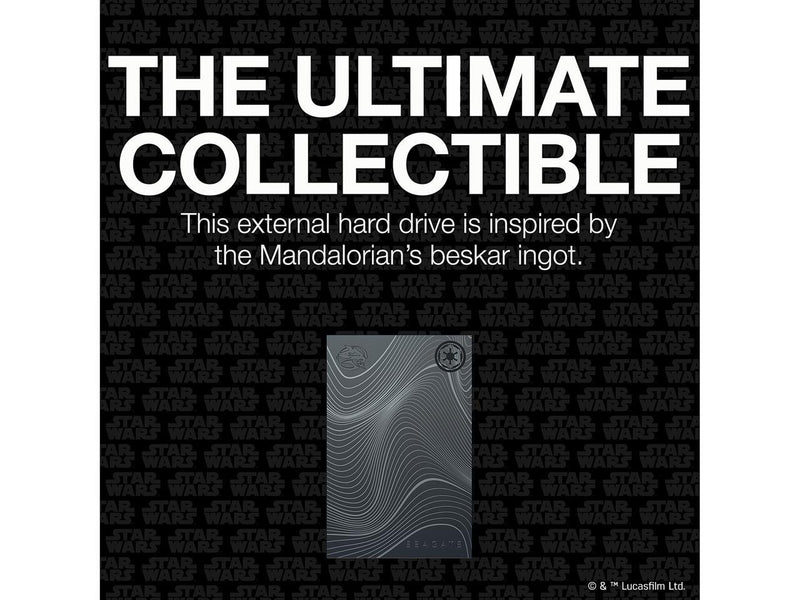 Seagate 2TB FireCuda Special Edition - Beskar Ingot Drive Portable Hard Drive