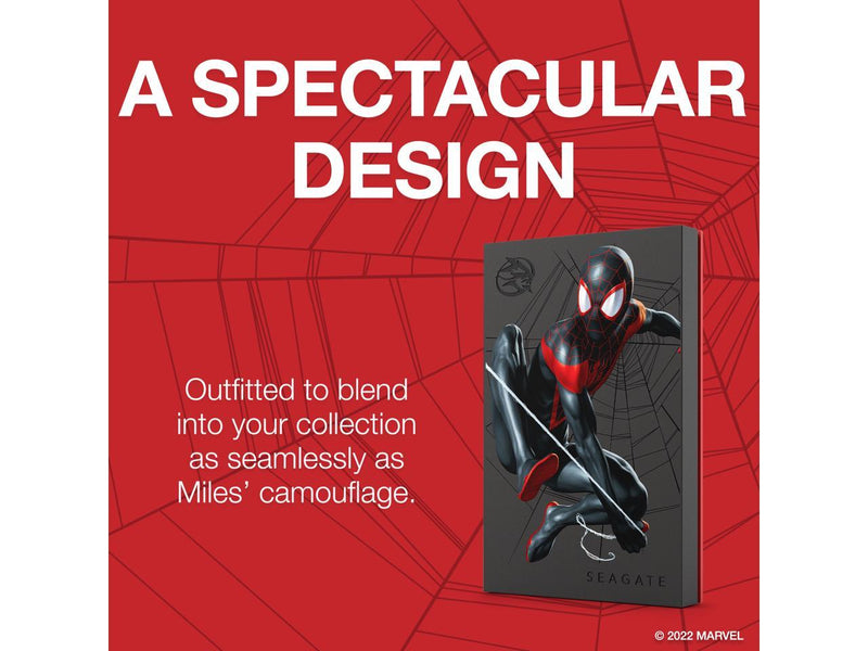 Seagate 2TB The Marvel Special Edition Spider on FireCuda External Hard Drive