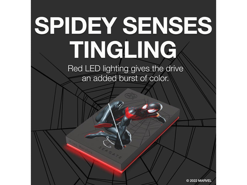 Seagate 2TB The Marvel Special Edition Spider on FireCuda External Hard Drive