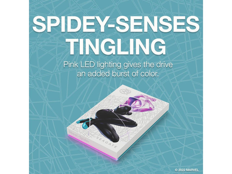 Seagate 2TB The Marvel Special Edition Spider on FireCuda External Hard Drive