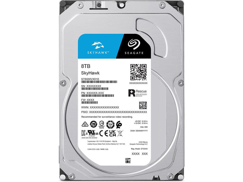 Seagate SkyHawk ST8000VX010 8TB 5400 RPM 256MB Cache SATA 6.0Gb/s 3.5" Hard