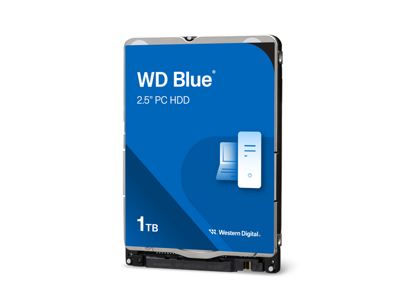 Western Digital 1TB WD Blue Mobile Hard Drive HDD - 5400 RPM, SATA 6 Gb/s