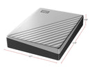 WD 4TB My Passport Ultra for Mac Silver Portable External Hard Drive HDD