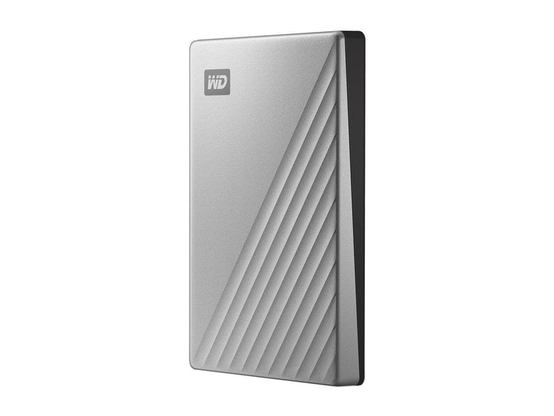 WD 1TB Silver My Passport Ultra Portable Storage External Hard Drive USB-C for