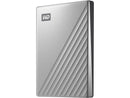 WD 2TB Silver My Passport Ultra Portable Storage External Hard Drive USB-C for