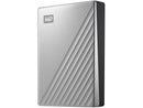 WD 4TB Silver My Passport Ultra Portable Storage External Hard Drive USB-C for