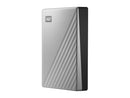 WD 4TB Silver My Passport Ultra Portable Storage External Hard Drive USB-C for