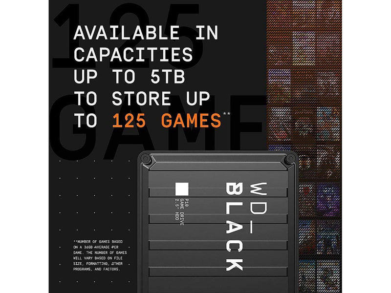 WD Black 5TB P10 Game Drive Portable External Hard Drive for PS5/PS4/Xbox