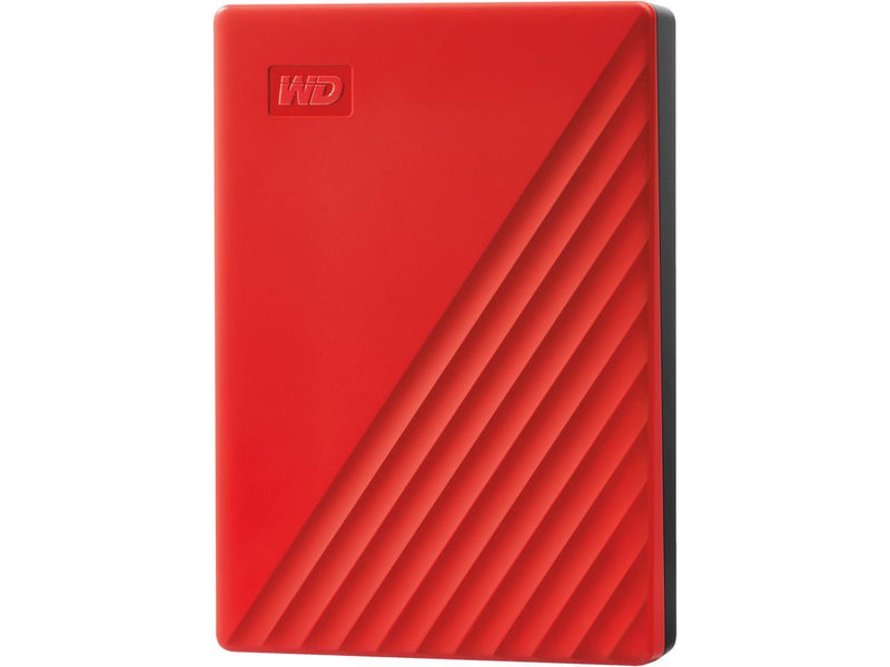 WD 4TB My Passport Portable Storage External Hard Drive USB 3.2 for PC/MAC Red