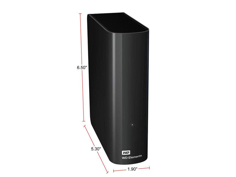 WD 12TB Elements Desktop Hard Drive HDD, USB 3.0, Compatible with PC