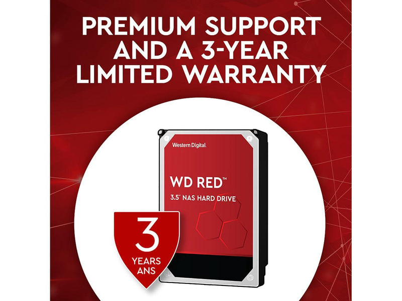 Western Digital 4TB WD Red NAS Internal Hard Drive HDD - 5400 RPM, SATA