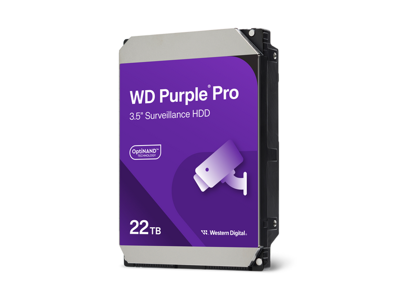 WD Purple Pro WD221PURP 22TB 7200 RPM 512MB Cache SATA 6.0Gb/s 3.5" Internal